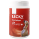 Contenant de LECKY SwissCollagen pour chiens, présentant une étiquette rouge avec une image de chien, soulignant la mobilité et la qualité suisse.