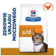 Torba z jedzeniem dla kotów Hill's Prescription Diet s/d z tabby kotem w niebieskiej obroży, z tekstem promującym zdrowie układu moczowego w języku polskim.