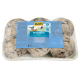 MultiFit Meisenknödel Vogelfutterbälle, sechs Stück in einem klaren Plastiktablett, mit einem blauen Etikett, das Bilder von Vögeln und Produktdetails zeigt.