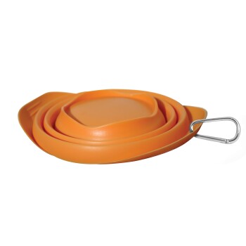 Zusammenfaltbarer Hundenapf orange