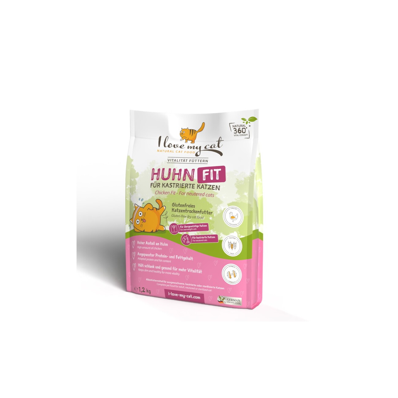 I love my cat Trockenfutter mit Huhn (Light) für sterilisierte und übergewichtige Katzen