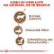 Deutsches Diagramm zur Katzenernährung: "Geben Sie Ihrer Katze die Nahrung, die sie braucht" mit Vorteilen: "Stabiles Gewicht," "Gesundes Altern," "Nierenfunktion."
