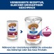 Hill's Prescription Diet Digestive Care Hundefutterdosen, alte und neue Verpackung, mit Text über verbesserte Rezeptur und gleichen großartigen Geschmack.