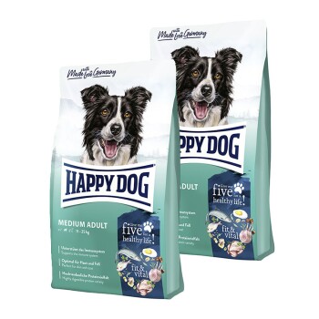 HAPPY DOG fit & vital Medium Adult 2×12 kg