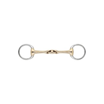 Olivenkopf-Unterlegtrense KK Ultra doppelt gebrochen 13,5 cm