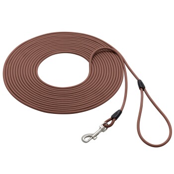 bis 25kg Biothane Schleppleine kastanie braun 5 m