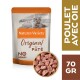 Pâté Nature's Variety Original pour chats, 70g, présentant une image de chat, une étiquette 'No Grain' et le texte 'Poulet Avec Oie'.