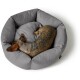 Orthopädisches Hundesofa Merida 6-eckig anthrazit 90 cm, 30 cm, 90 cm