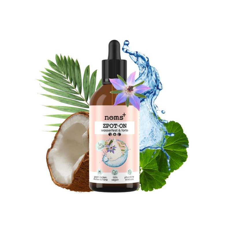 noms+ Zpot-on für Hunde gegen Zecken, Flöhe, Milben & Mücken 50ml