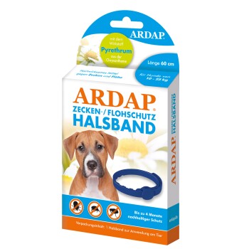 Ardap Zecken- & Floh-Halsband für Hunde M