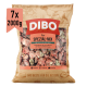 DIBO Spezial Hundefutterverpackung, die eine Mischung aus Rindfleisch und Innereien zeigt, gekennzeichnet als 7x 2000 g, mit Text, der angibt, dass es sich um ergänzendes Tiefkühlfutter für Hunde handelt.