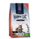 Happy Cat Adult Katzenfutterbeutel mit Atlantischem Lachs, geeignet für Katzen ab 1 Jahr, mit glutenfreier Rezeptur und 81% tierischem Protein.