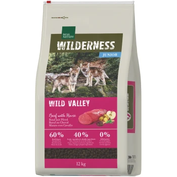 WILDERNESS sucha karma pies, junior, Wild Valley, koń i wołowina 12 kg