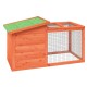 Kaninchenstall 100,5x54x55cm (L x B x H) naturfarben
