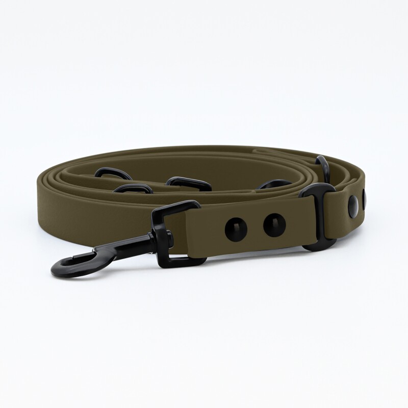 THE DOG IDEA Biothane Hundeleine Khaki
