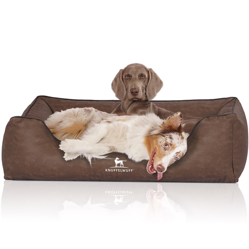 Knuffelwuff Hundebett Scottsdale aus Kunstleder