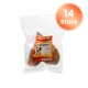 Packung Miracle Dog Snacks Schweineohren Hundesnacks, 2 Stück, mit einem 14 Stück Etikett.