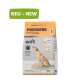 Sachet de nourriture semi-humide pour chiens adultes PREMIERE I ♥ my dog (4 kg) avec image d'un labrador et étiquette verte « NEU - NEW »