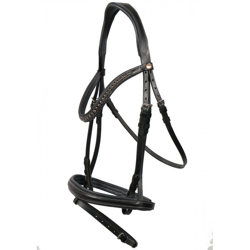 Hans Melzer Horse Equipment Hans Melzer Trense Badminton schwarz/silber VB/ COB (Vollblut)