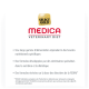 Emballage Select Gold Medica Veterinary Diet présentant un texte sur les besoins nutritionnels spécialisés, des formules développées par des vétérinaires et des directives FEDIAF.
