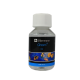 Flasche Silbermann Chrom (Cr) Aquarienzusatz, 100 ml, mit bunten Fischgrafiken auf dem Etikett.