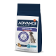 Sac de nourriture pour chiens Advance Veterinary Diets Articular pour seniors, avec un chien gris, avec un texte soulignant l'amélioration de la mobilité en 2 mois.