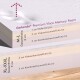 Schichtdiagramm des tierlando® Premium Visco-Memory-Schaum-Haustierbettes, das Materialien und Dicken detailliert: M-L (6 cm) und XL-XXL (9 cm).