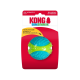 KONG CoreStrength blau texturierter Hundeball mit grünem Band in rot/weißer Verpackung; zeigt 'KONG' und 'Multilayer Core'.