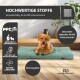® Hundebett mit Anti-Rutsch-Boden, strapazierfähiges Kissen für Hunde und Katzen inkl. Gratis-Wassernapf türkis M