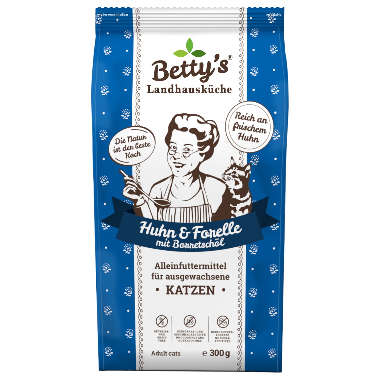 Betty's Landhausküche Trockenfutter Huhn Forelle 300 g