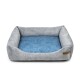 Otto Orthopädisches Hundebett Grau S-XL blau M