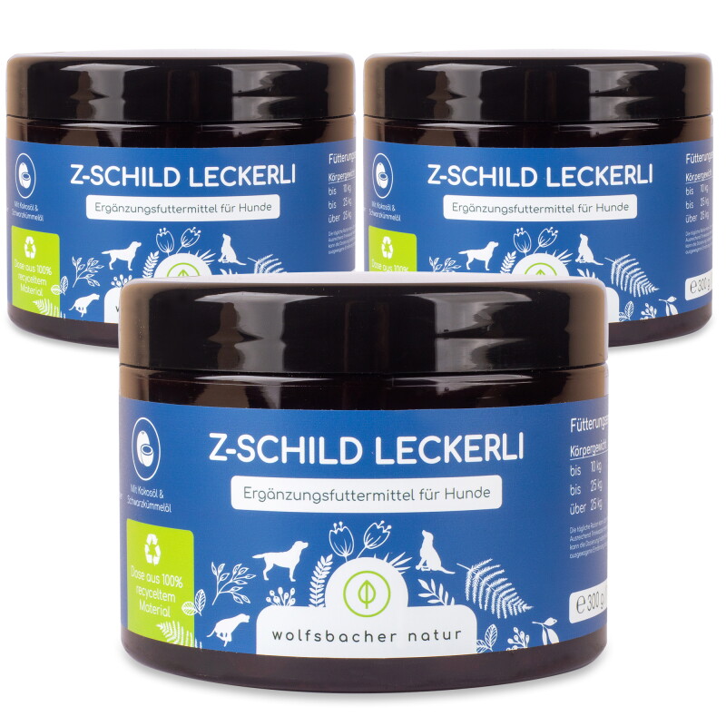Wolfsbacher Natur Z-Schild Leckerli 3x