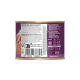 Eine Dose Katzenfutter mit der Aufschrift "Geflügel & Ente," mit 70% Geflügel, 10% Ente, getreidefrei und ohne künstliche Zusätze.