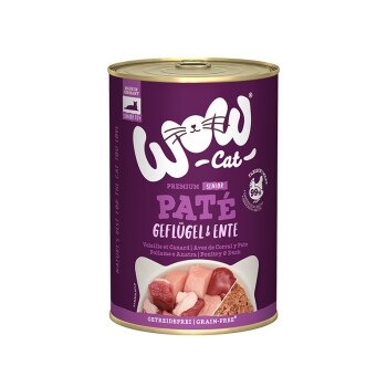 WOW Cat Senior 6×400 g Ente & Geflügel WOW Cat Senior 6×400 g Ente & Geflügel