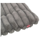 Grau gepolstertes Haustierbett mit einem gesteppten Design und einem roten 'TRIXIE'-Etikett an der Seite.
