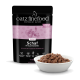 Catz Finefood Pure Schaf schapenvlees kattenvoer met teunisbloemolie, graanvrij, natuurlijk prooidierconcept, 85g zakje met kom natvoer.
