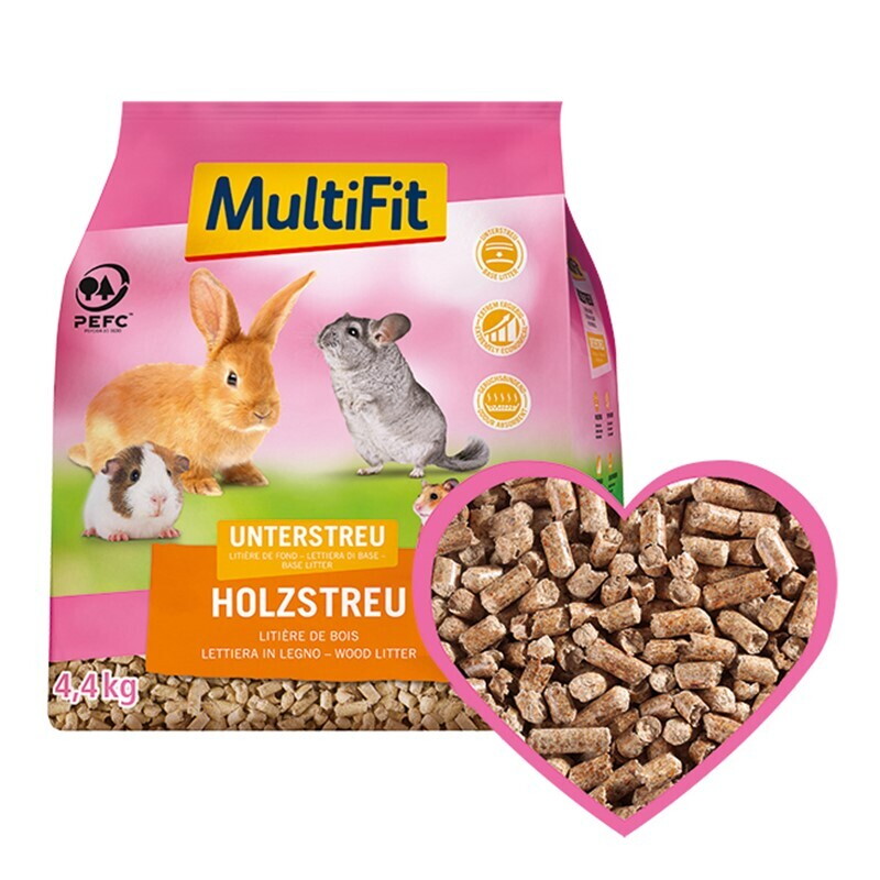 MultiFit Litière naturelle en bois 4,4 kg