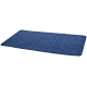 Navy-Hundematte mit einem verspielten Muster aus weißen Knochen und Pfotenabdrücken. Ideal für den Komfort und Stil von Haustieren.
