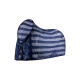 Marineblauer Haustierträger mit Netzstreifen, mit einem sicheren Schnallenverschluss und geräumigem Design für einen komfortablen Transport.