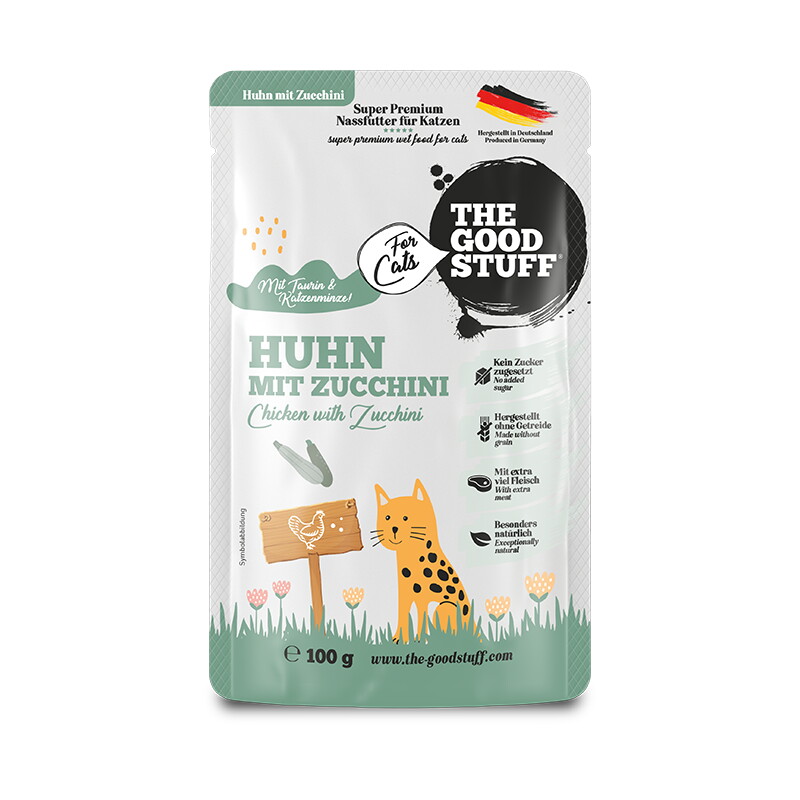 The Goodstuff Huhn mit Zucchini - Pouch, 12 x 100g