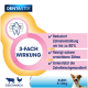 Emballage DentaStix avec un chien, présentant "3-FACH WIRKUNG" : réduit le tartre, nettoie les dents, soutient la santé des gencives pour les petits chiens (5-10kg).