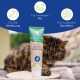 Natürliche Gastrointestinalpaste für Katzen, mit Probiotika, Ulmenrinde und Flohsamen, in einer grünen und beigen Tube.