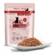 Rosa Katzenfutterverpackung mit der Aufschrift "catz finefood" und einer Katzensilhouette, "Kitten Classic", "N°3" und einem Teller mit Nassfutter.
