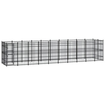 Hundezwinger Box Stahl 9,6 m, 1,92 m, 2 m