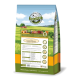 Ein 2,5 kg Beutel BELFOR Hundefutter, "HEIDE-SCHMAUS", vor einem grünen Feld, das Nährwertinformationen und Zutaten zeigt.