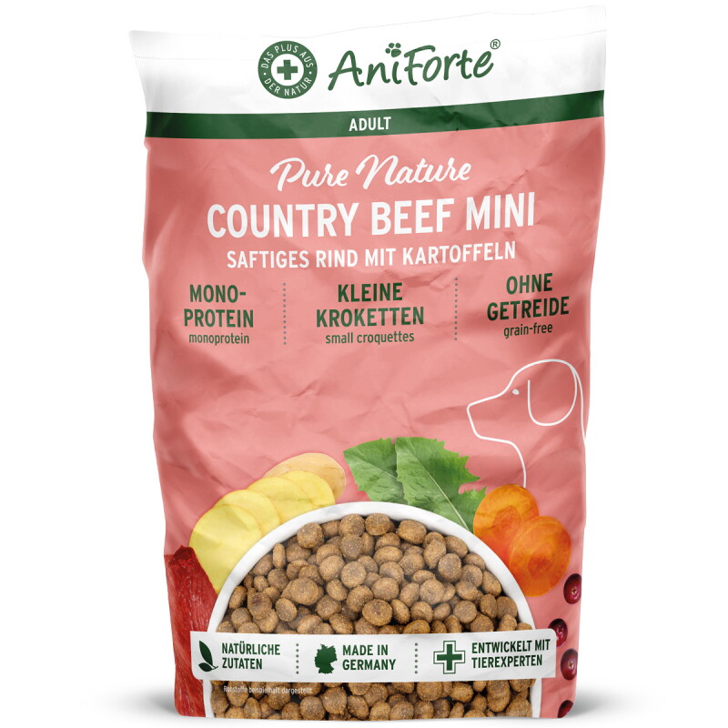 AniForte Trockenfutter Country Beef Mini 5 kg
