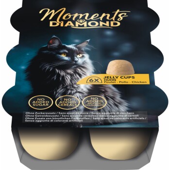 MOMENTS Diamond Katze Snack Jelly Cups Huhn 48x22 g