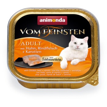 Animonda Vom Feinsten Adult mit Schlemmerkern 32x100g Huhn, Rindfleisch & Karotte