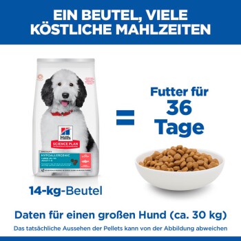 Science Plan Trockenfutter Hund Adult, Large Breed, Hypoallergenic, mit Lachs 14 kg