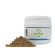 Behälter mit 'CME Better4Dogs Joint' Pulver, 150g, mit einem Haufen braunem Pulver davor; Text auf Deutsch über Gelenk- und Knochensupport.